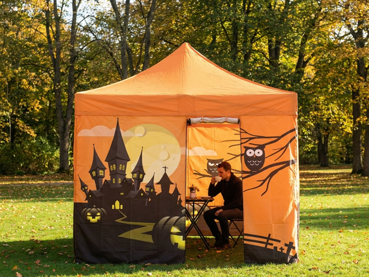 White pop-up gazebo with aluminium frame, 3x3m size for outdoor events - product detail