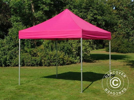 Pink pop-up gazebo with aluminium frame for outdoor events - product detail