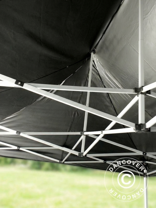 Black pop-up gazebo 3.5x7m with aluminium frame - product detail