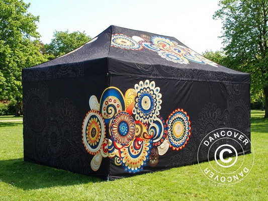 White pop up gazebo 4x8 m with aluminium frame