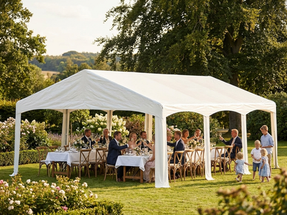 White PVC roof cover for 5x8m marquee, flame retardant - view 3