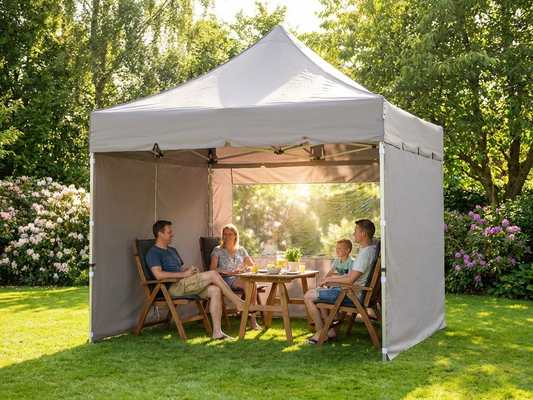Pop Up Gazebo 3x3m Latte with Steel Frame for Outdoor Events