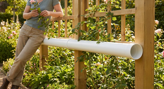 Galvanised steel pipe 955 mm silver industrial use